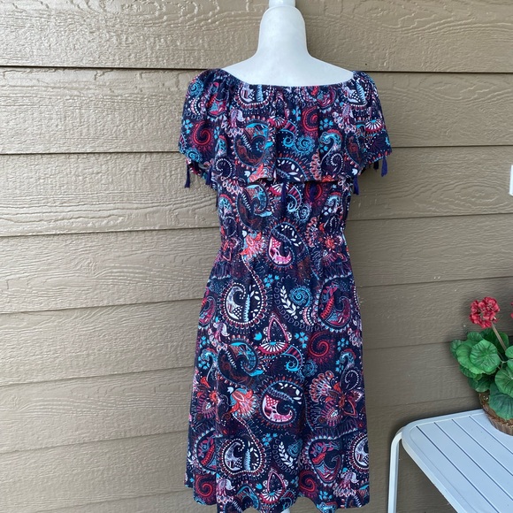 Charming Charlie’s Off Shoulder Mini Women’s Summer Dress, size L - Picture 2 of 12
